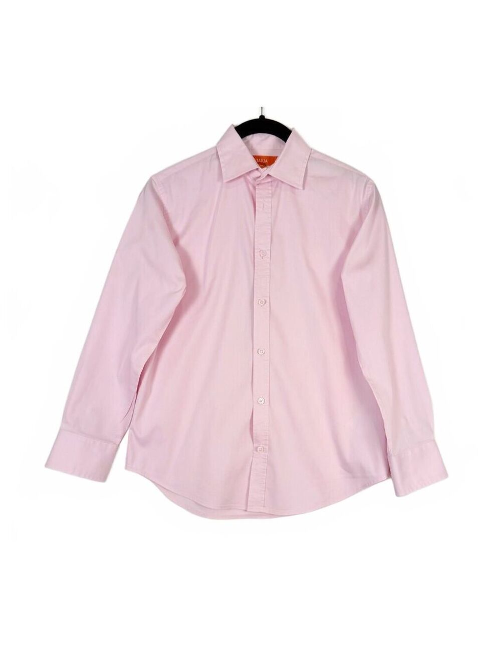 Tallia‎ Boys Size 12 Pink Button Down Stretch Dress Shirt Long Sleeve Formal